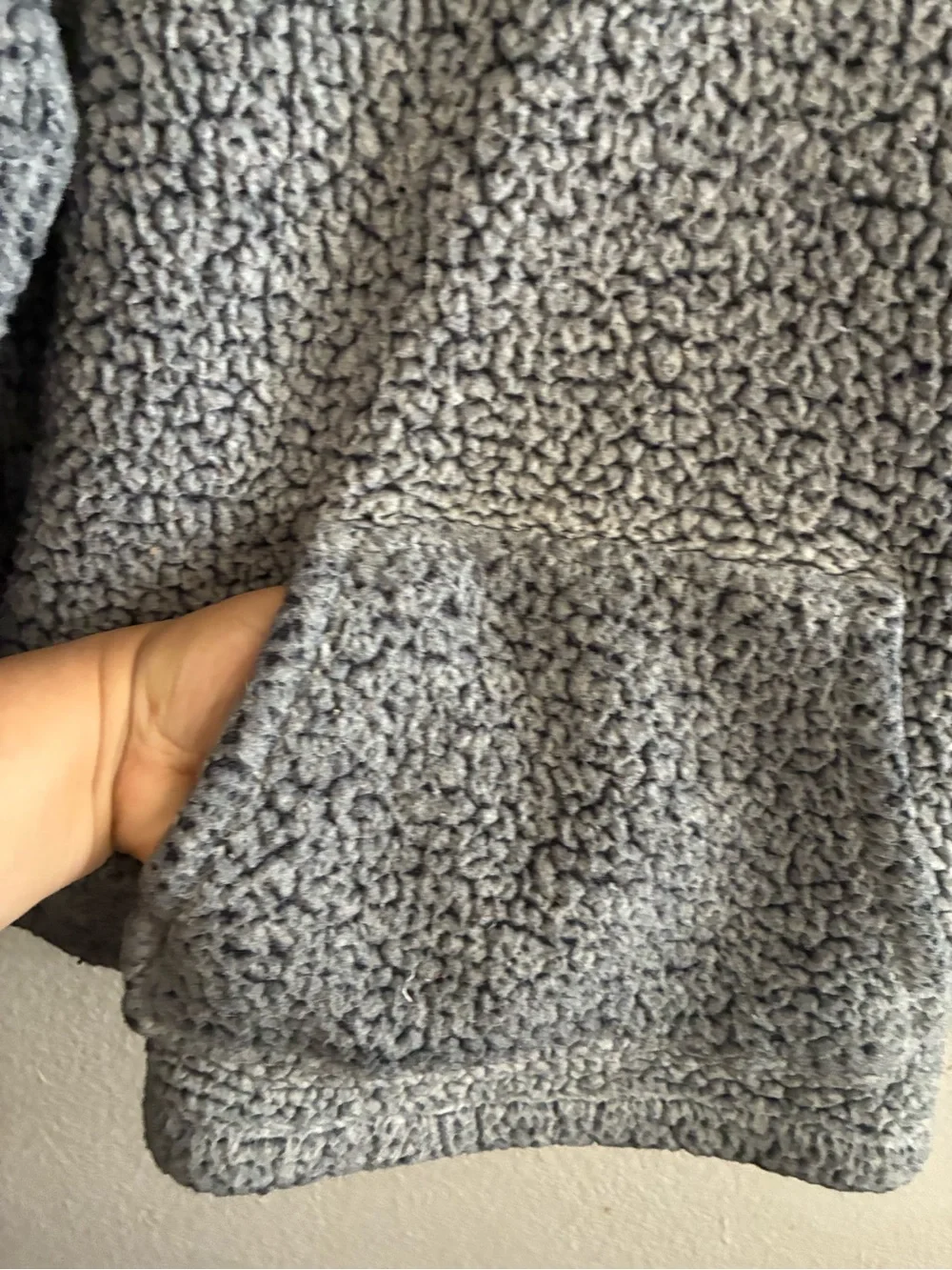 Justice Gray Sherpa Quarter-Zip Pullover Jacket 20 Plus